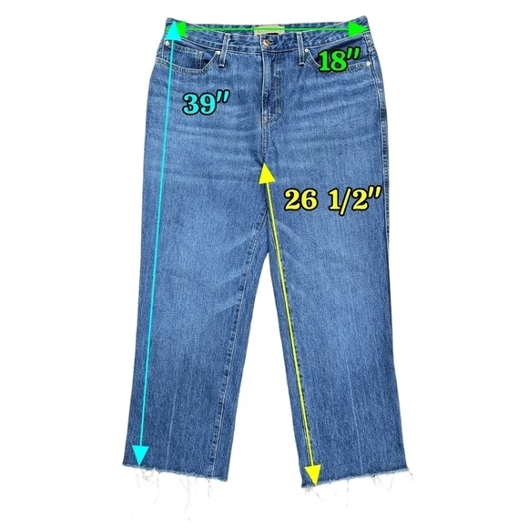 Point Sur J. Crew Limited Edition Nipped Straight Jean Raw Hem BS185 100% Cotton - Picture 2 of 12